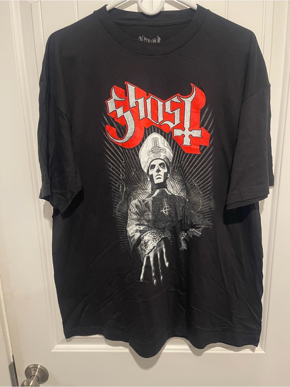 Ghost Band T-Shirt XL Black Papa Emeritus Heavy Metal Rock Graphic Tee